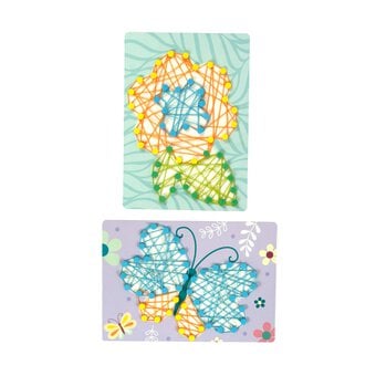 Make Your Own Flower and Butterfly String Art Kit image number 2