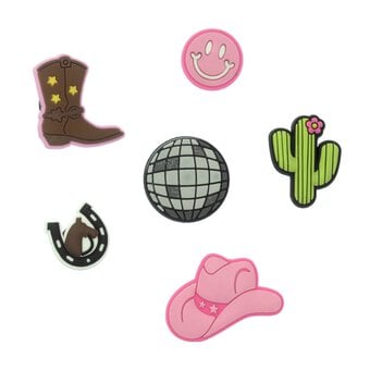 Cowboy Silicone Accessory Charms 6 Pack