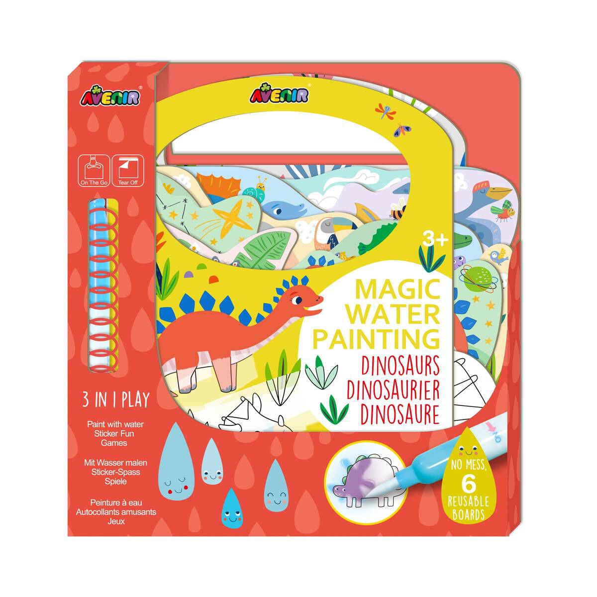 Avenir Dinosaur Magic Water Painting Hobbycraft
