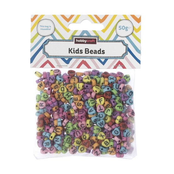 Heart Alphabet Beads 50g image number 3