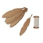 Feather Shaped Gift Tags and Twine 20 Pack image number 1