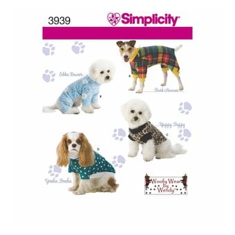 Simplicity Dog Clothes Sewing Pattern 3939 (S-L)