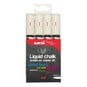Uni-ball PWE-5M Liquid Chalk Marker Pens 4 Pack image number 1