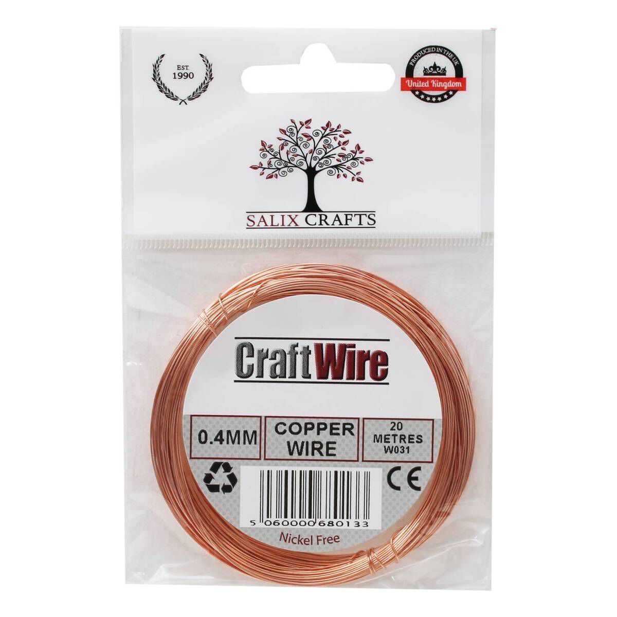 Salix Copper Wire 0.4mm x 20m Hobbycraft