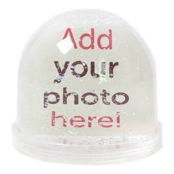 Photo Glitter Snow Globe 8cm x 8cm