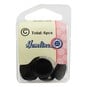Hemline Black Basic Knitwear Button 6 Pack image number 2