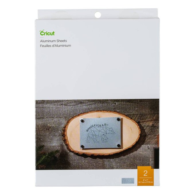Cricut Aluminium Sheets 5 x 7 Inches 2 Pack Hobbycraft