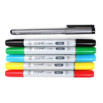 Copic Ciao Twin Tip Bright Markers 6 Pack
