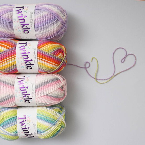 James C Brett Lilac Baby Twinkle DK 100g image number 3