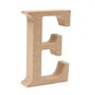 MDF Wooden Letter E 8cm image number 1
