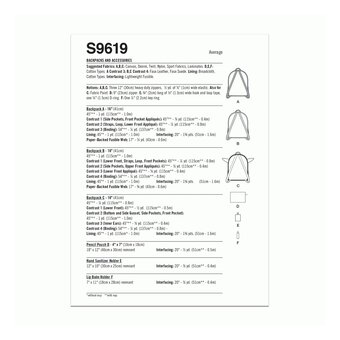 Simplicity Star Wars Rucksacks Sewing Pattern S9619