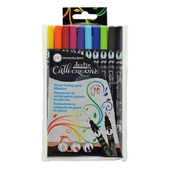 Manuscript Callicreative Duotip Brush Markers 10 Pack