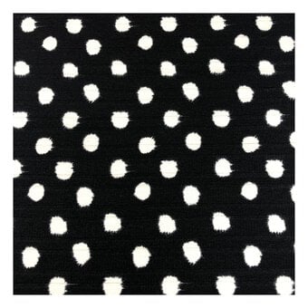 Black Ink Spot Fabric by the Metre image number 2