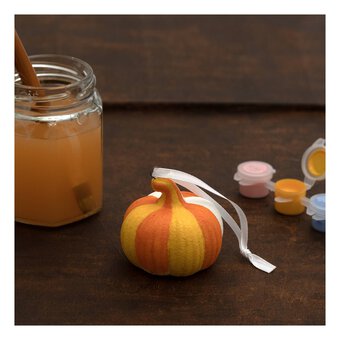 Hanging Ceramic Pumpkin Decoration 5cm