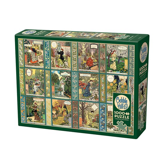 Cobble Hill Jardiniere: A Gardener's Calendar Jigsaw Puzzle 1000 Pieces image number 1
