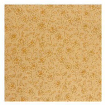 Lemon Cotton Rose Blender Fabric by the Metre