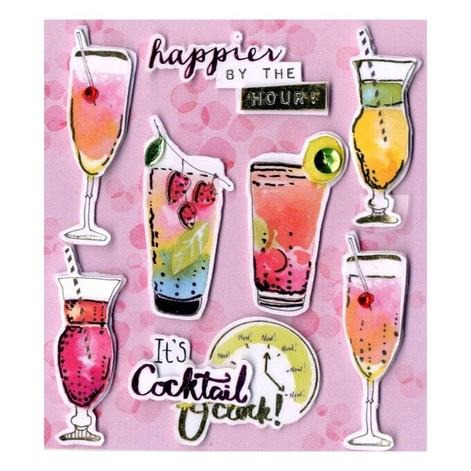 Express Yourself Colourful Drink Card Toppers 8 Pieces image number 1