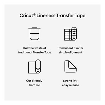 Cricut Linerless Transfer Tape 13 x 900 Inches image number 4