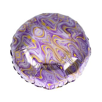 Large Purple Marble Foil Balloon