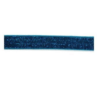 Metallic Peacock Woven Sparkle Ribbon 10mm x 2.5m image number 2