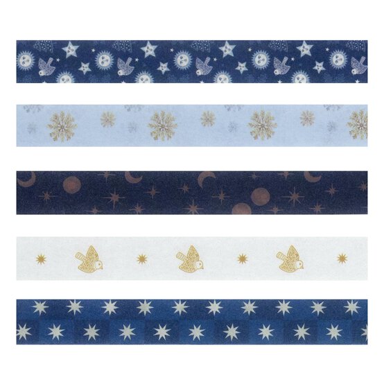 Winter Solstice Washi Tapes 2m 5 Pack image number 3