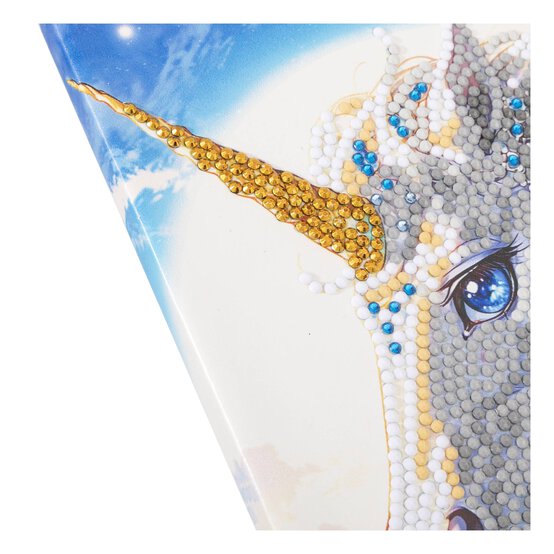 Crystal Art Majestic Unicorn Notebook Kit image number 4