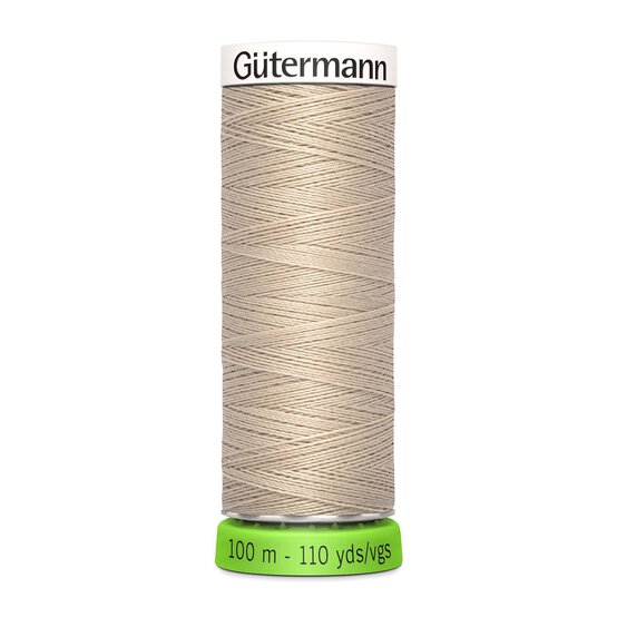 Gutermann Beige Sew All Recycled rPET Thread 100m (722) image number 1