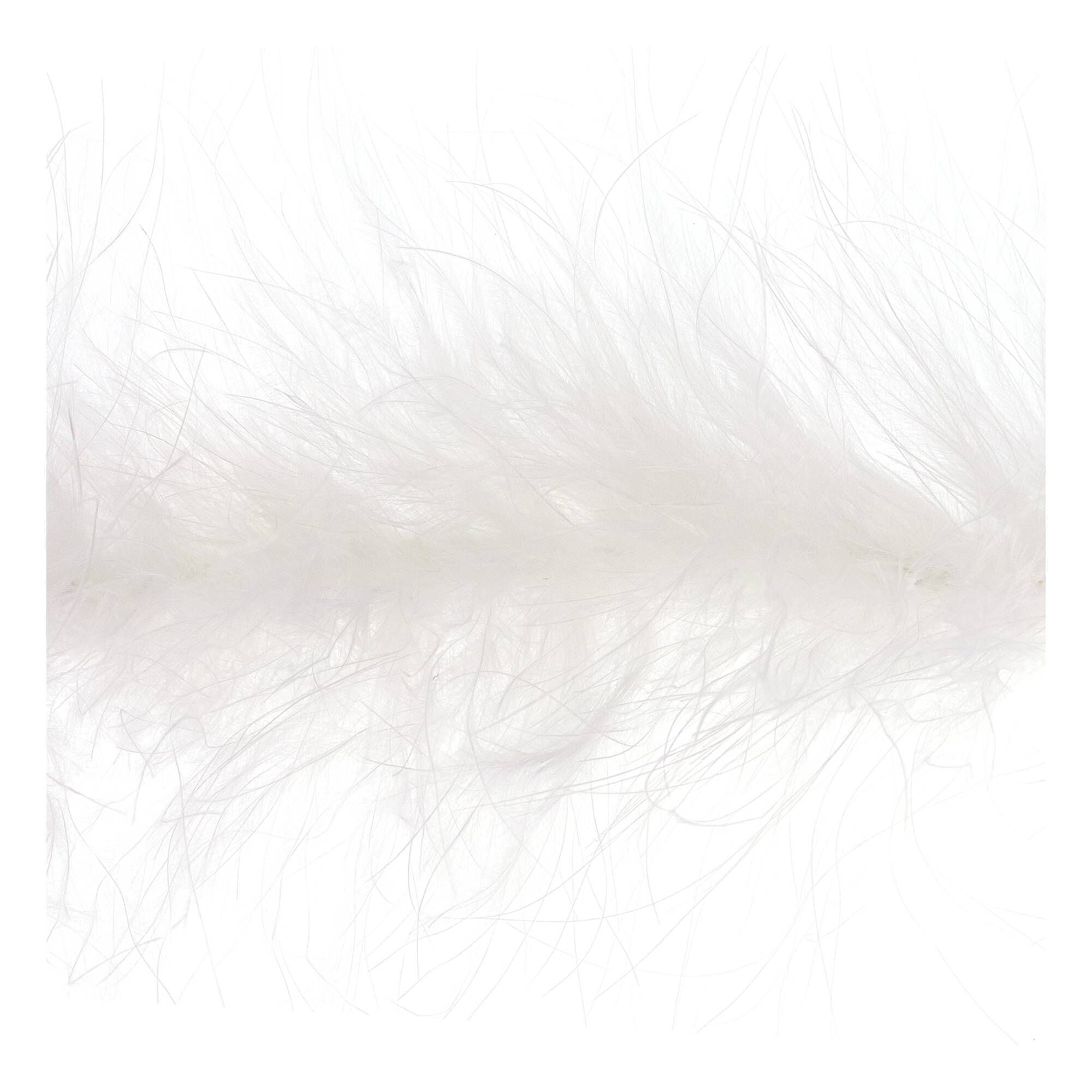 White Luxury Marabou Trim by the Metre Hobbycraft