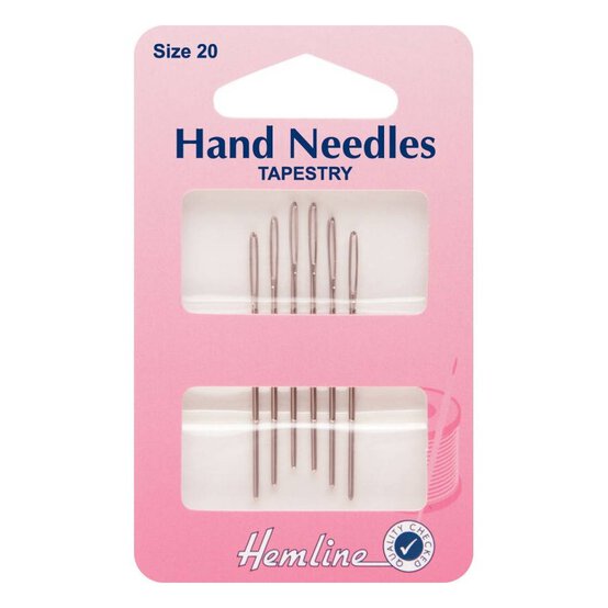 Hemline Tapestry Needles Size 20 6 Pack