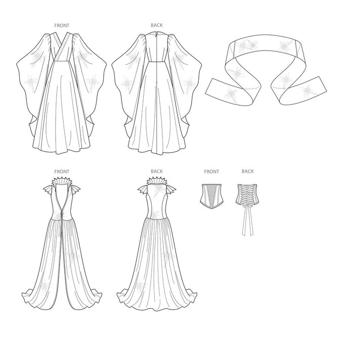 Simplicity Fantasy Costume Sewing Pattern S8971 (6-14) image number 2