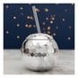 Silver Mirror Ball Drinking Jar 500ml  image number 1