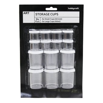 Assorted Paint Storage Cups 14 Pack