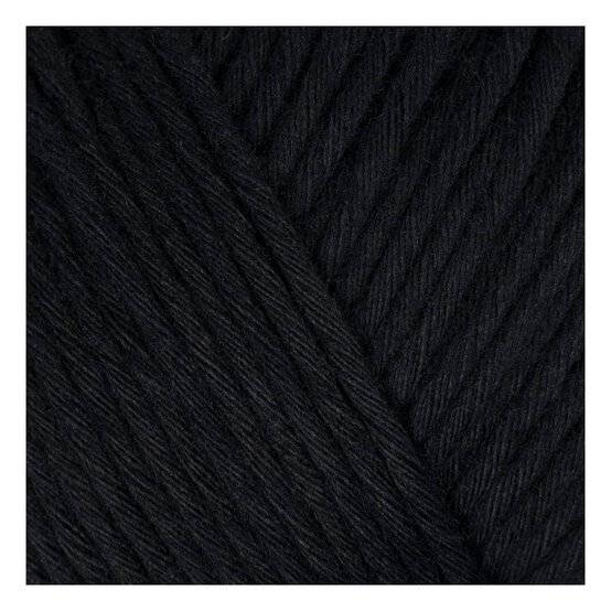 Wool and the Gang Cinder Black Shiny Happy Cotton 100g image number 2