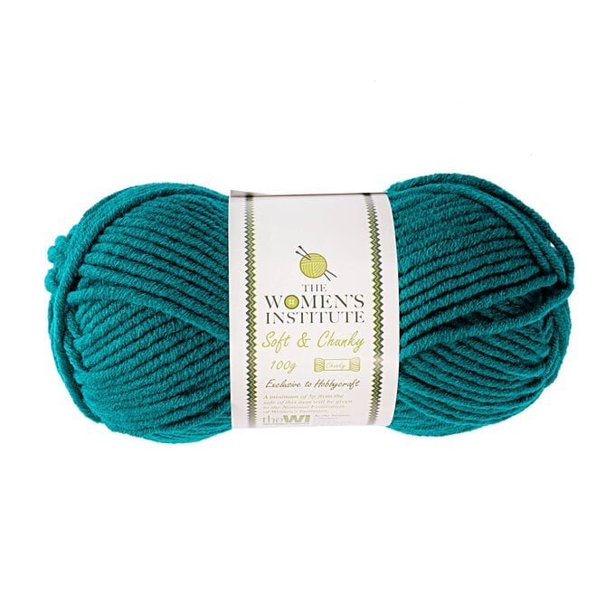 Women’s Institute Petrol Soft and Chunky Yarn 100g image number 1