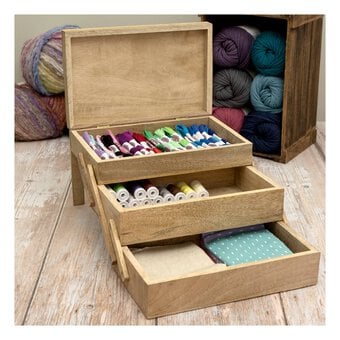 Wooden Sewing Box