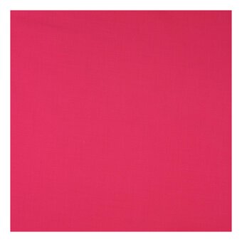 Cerise Polycotton Fabric by the Metre