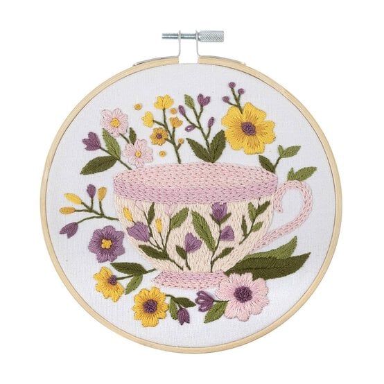 Trimits Teacup Embroidery Hoop Kit image number 2