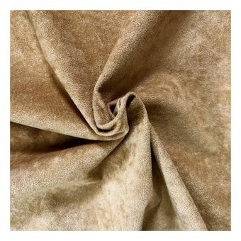Tan Suedette Fabric by the Metre