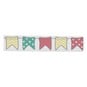 Colourful Bunting Satin Ribbon 19mm x 4m image number 2