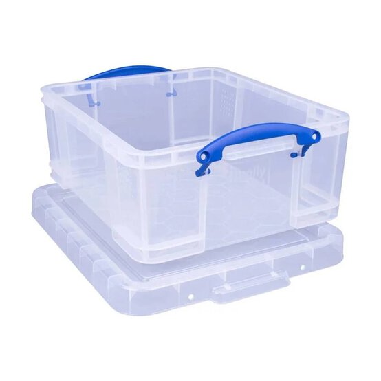 Really Useful Clear Box 18 Litres 4 Pack Bundle image number 2