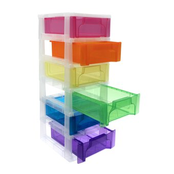 Rainbow Storage Tower 6 Drawers