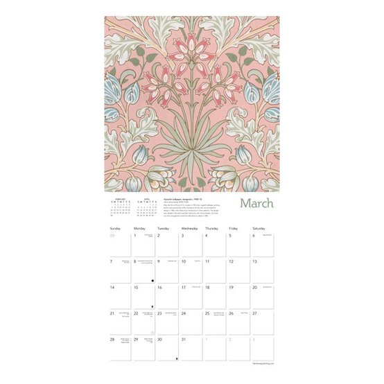 William Morris Gallery Wall Calendar 2027 image number 2
