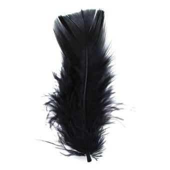 Black Craft Feathers 5g
