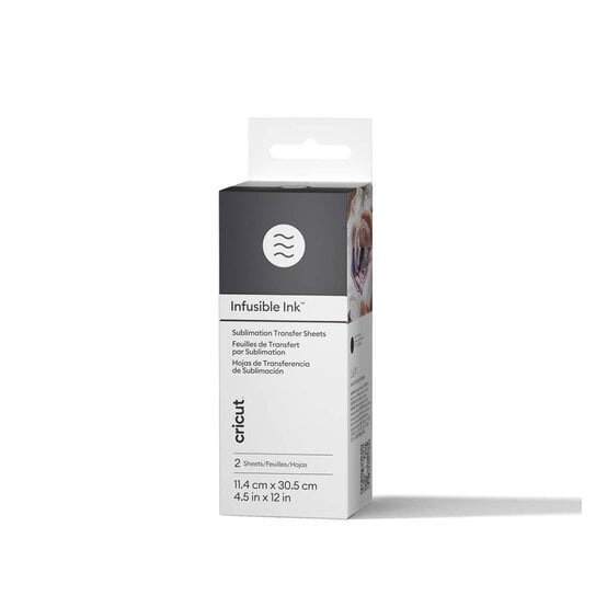 Cricut Black Infusible Ink Transfer Sheets 4.5 x 12 Inches 2 Pack image number 1