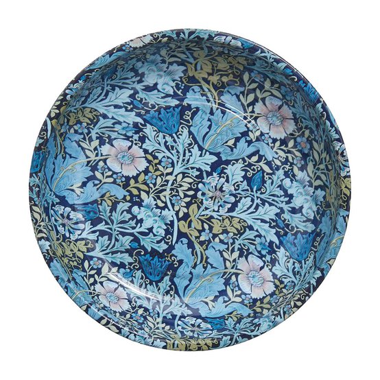 Blue Woodblock Floral Magnetic Pin Dish image number 3