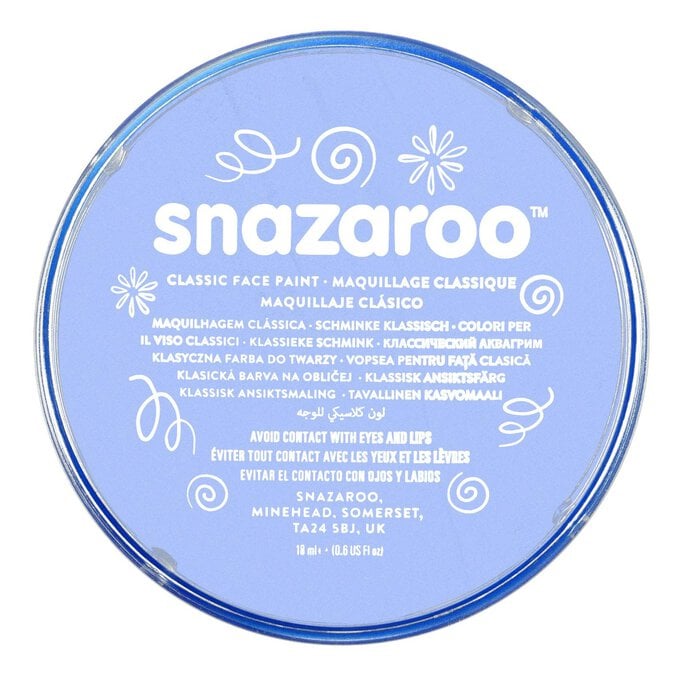 Snazaroo Pale Blue Face Paint Compact 18ml image number 1