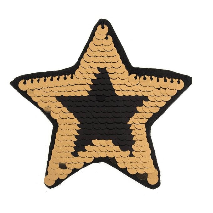 Trimits Sequin Star Iron-On Patch image number 1