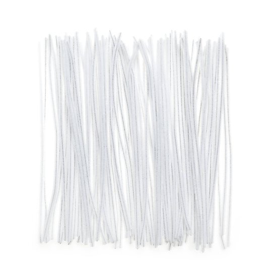 White Pipe Cleaners 100 Pack image number 5