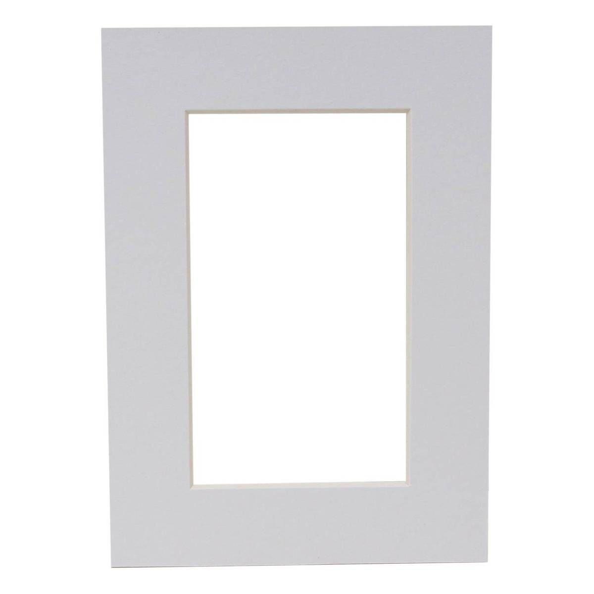 Iced White Single Aperture Mount 7 x 5 Inches Hobbycraft