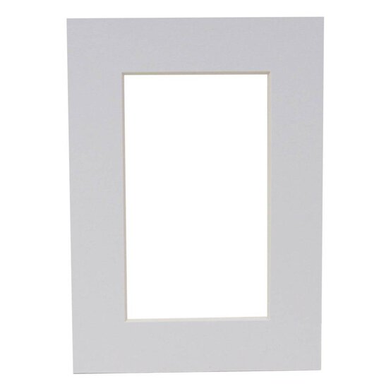 Iced White Single Aperture Mount 7 x 5 Inches image number 1